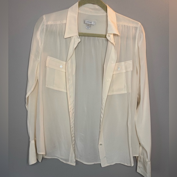 J.Crew 100% Silk Blouse Size 2 - Picture 1 of 6